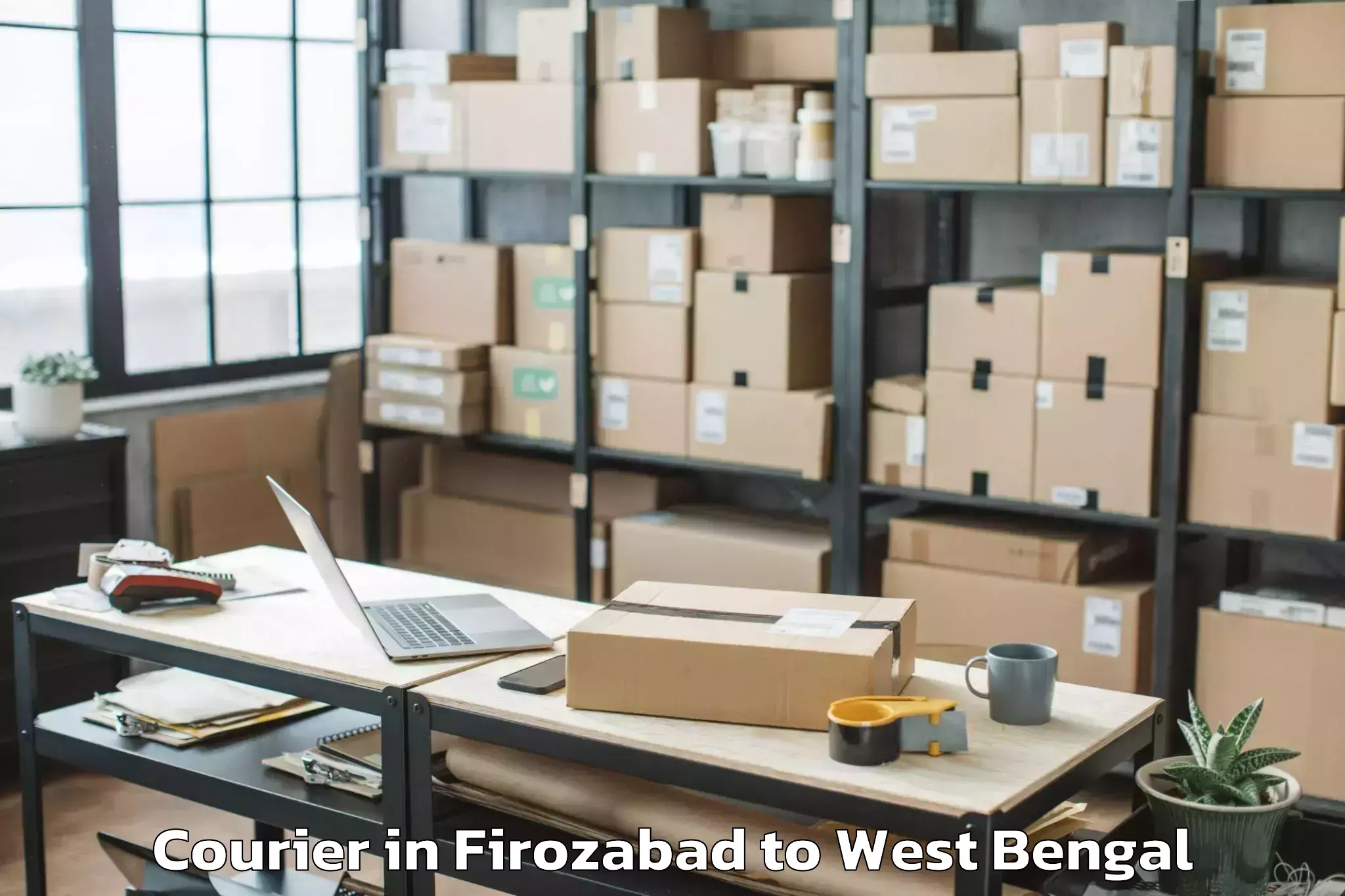 Reliable Firozabad to Madhyamgram Courier